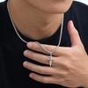 Vnox Punk Schwert Anhänger Halskette Gedrehte Kette für Männer Frauen, Unisex Schmuck Geschenke für Geburtstag Valentinstag