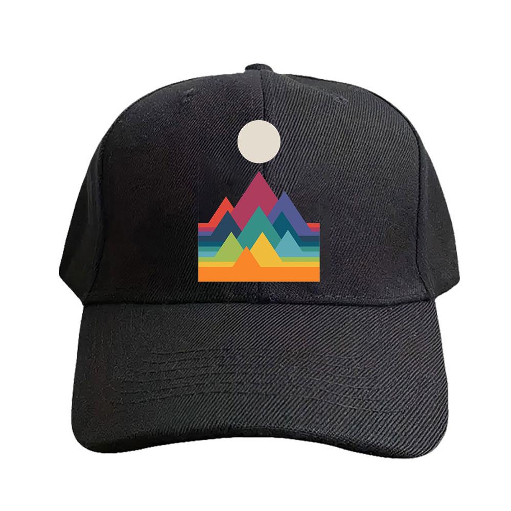 Whimsical Mountains Cap Summer Women Unisex Adult Peaked Hat Fashion Casual Adjustable Printed Baseball Caps Trucker Cap Adjustable
