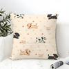 Cute Running Spotted Dog Pillow Case Linen Pillow Case Sofa Home Decor Cushion Cover Cushion Cove