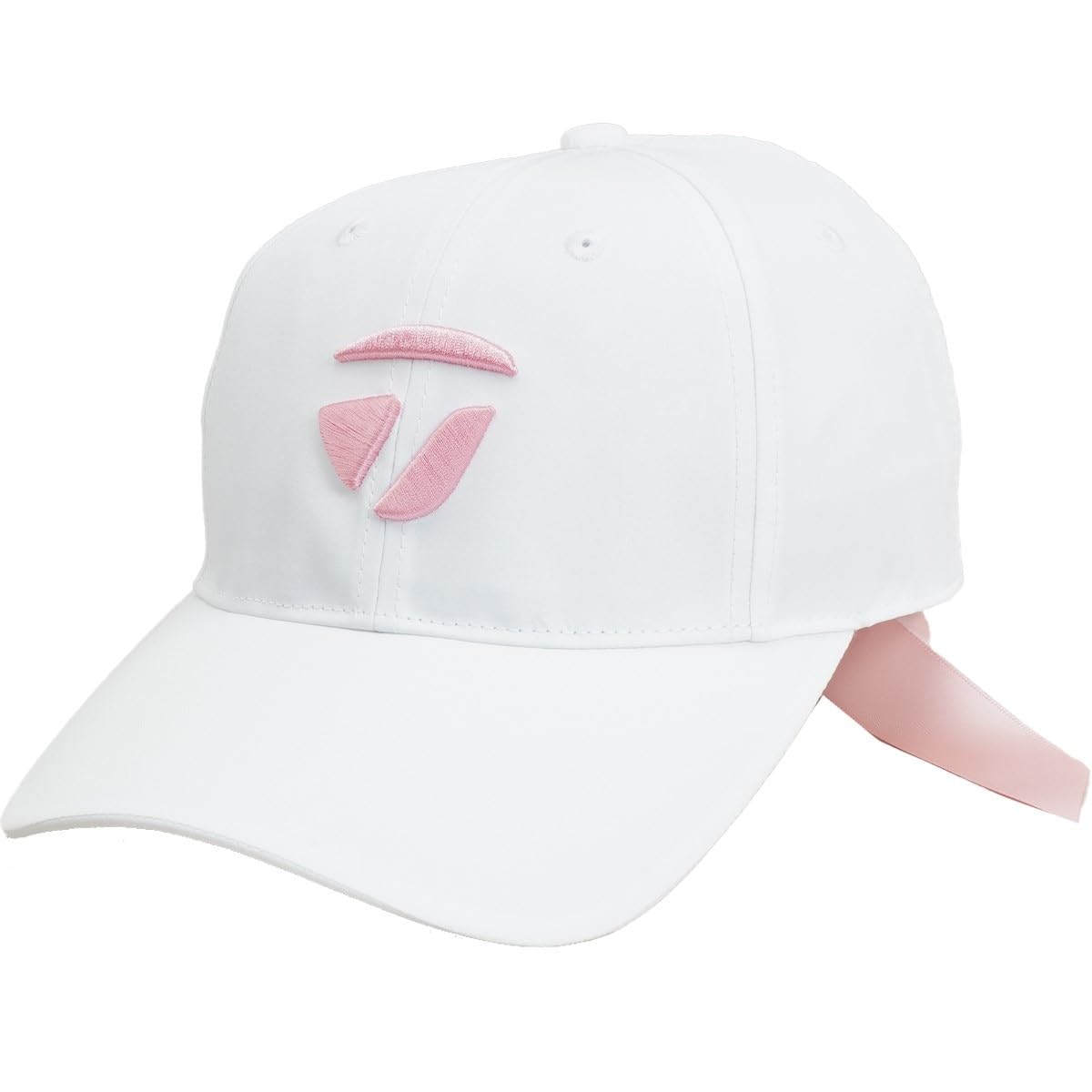 

TaylorMade Women s Double Ribbon Cap, White/Pink, Free Size, 2018 Spring/Summer 2024, TL362