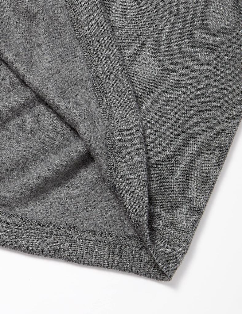Hanes Long Sleeve Size L Size Men's V-Neck T-Shirt (HM4-Q509A), Charcoal, (Japan L)