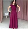 2025 Sleeveless Round Neck Slimming Waist Long Dress with Slits