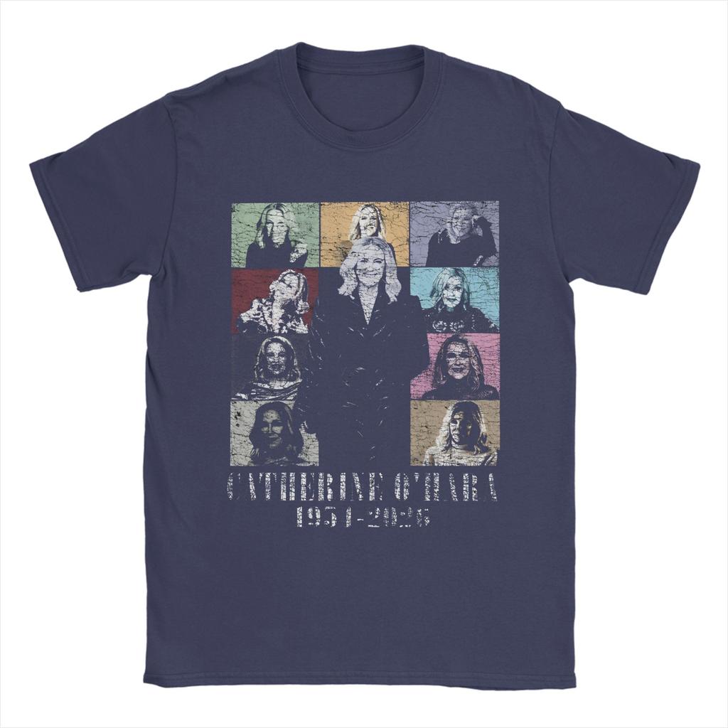Vintage Catherine Ohara Cotton T Shirt For Men Summer Aesthetic TShirts O Neck Harajuku Tee Shirt Oversize Wholesale Clothes
