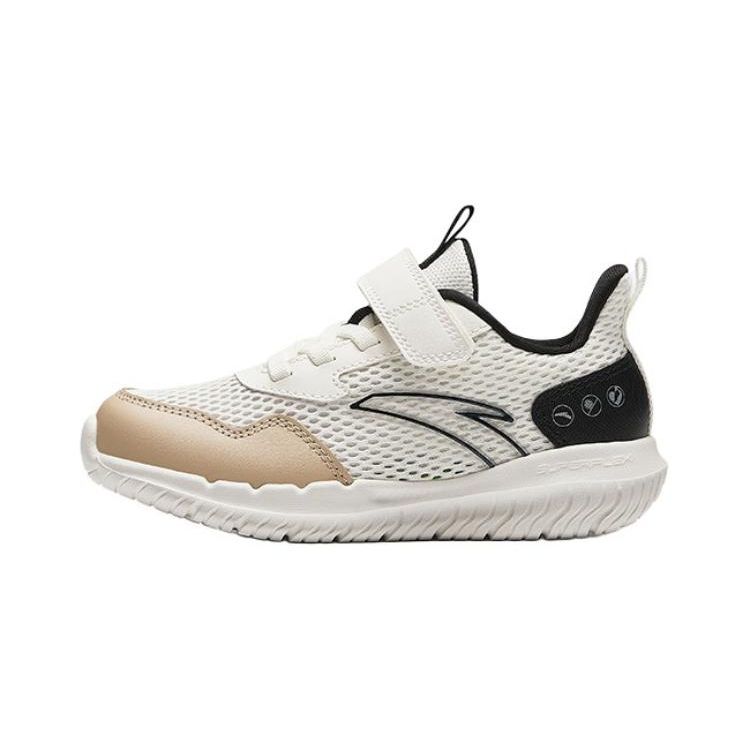 Anta Kids Simple Fashion Non-Slip Wear-Resistant Breathable Low-Top Running Shoes Kids Sneakers White Black Brown A12439967-4