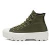 Converse Lugged Comfortable Mid-Top Canvas Shoes Women Sneakers Army-Green 566154C