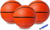 Mini Basketballs (3-pack) - Impact Resistant, Home Use, Stress Relief, Christmas Gift, Birthday Present, Suitable for Indoor and Outdoor Use (Red)
