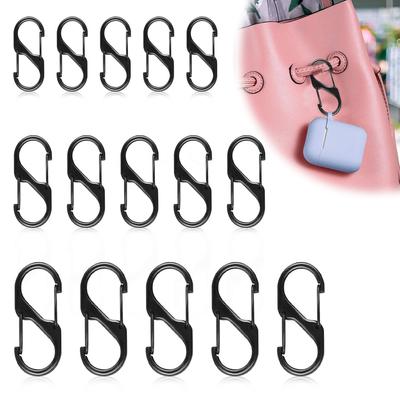 Carabiner Keychain S-shaped Hook Small Ultra Light Durable Stylish Multifunctional