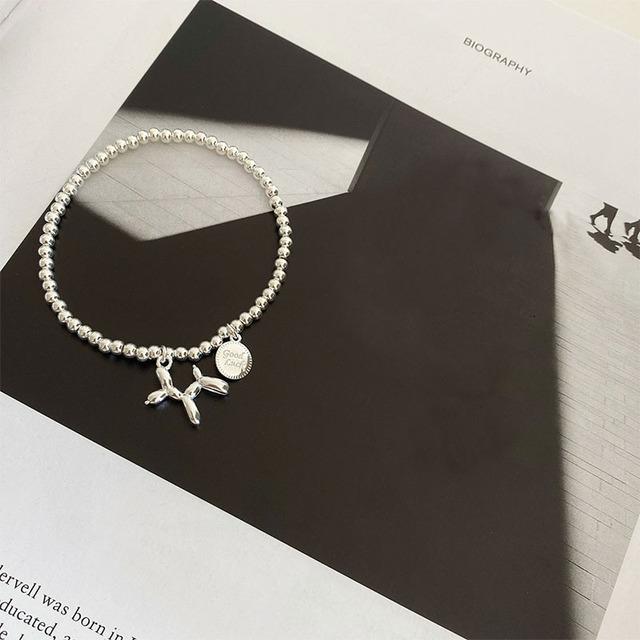 

ANENJERY буквенный бренд кулон в виде щенка, браслет, женская цепочка из бусин ручной работы, милые украшения для девочек