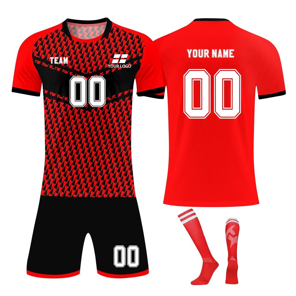 Personalised Shirts Kit Mens Girls With Name Number Custom Football Jerseys For Boys Training Suit
