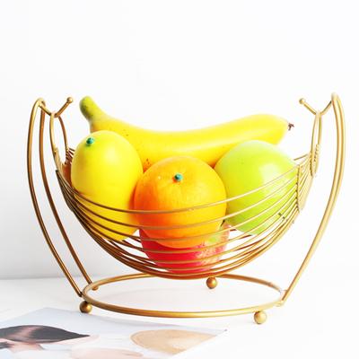 Nordic Creative Fruit Basket Stylish Snack Elegant Iron Design Personality Storage Fruit Basket for Home