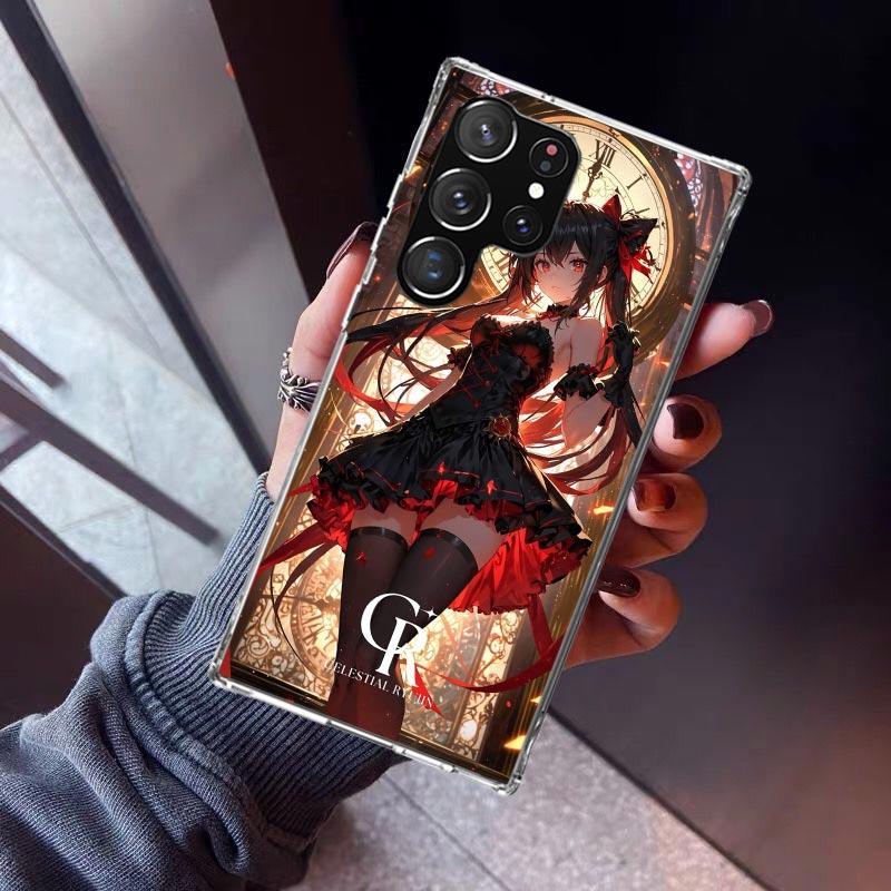 

Date A Live Tokisaki Kurumi Phone Case For Samsung Galaxy S26 S25 Edge S24 S23 Ultra S22 Plus S21 S20 FE Soft TPU Back Cover Fun Samsung S25 Ultra