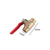 12mm Air Compressor Brass Switch Pipe Fittings Pipe Male To Male Thread Ball Valve