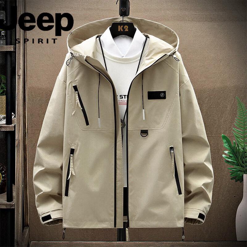 JEEP SPIRIT Men s Casual Spring/Autumn Jacket 6XL