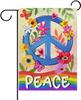 Dyrenson World Peace Decorative Garden Ag, Rainbow Ower Oral Buttery Yard Outside Home Decorations, Pride Month Burl