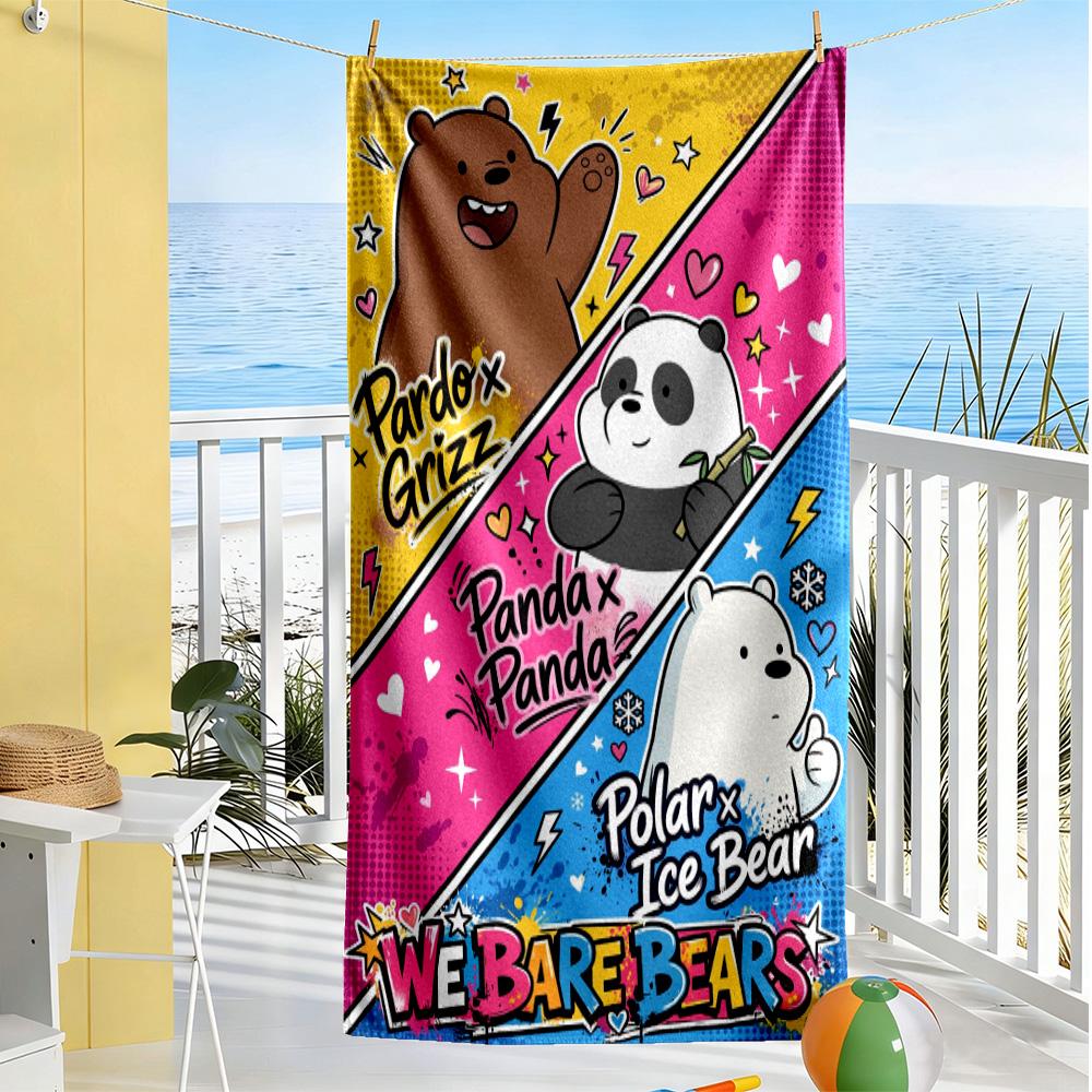 Fox Friends Adventure Beach Towel Super Soft & Absorbent Comfortable Lightweight