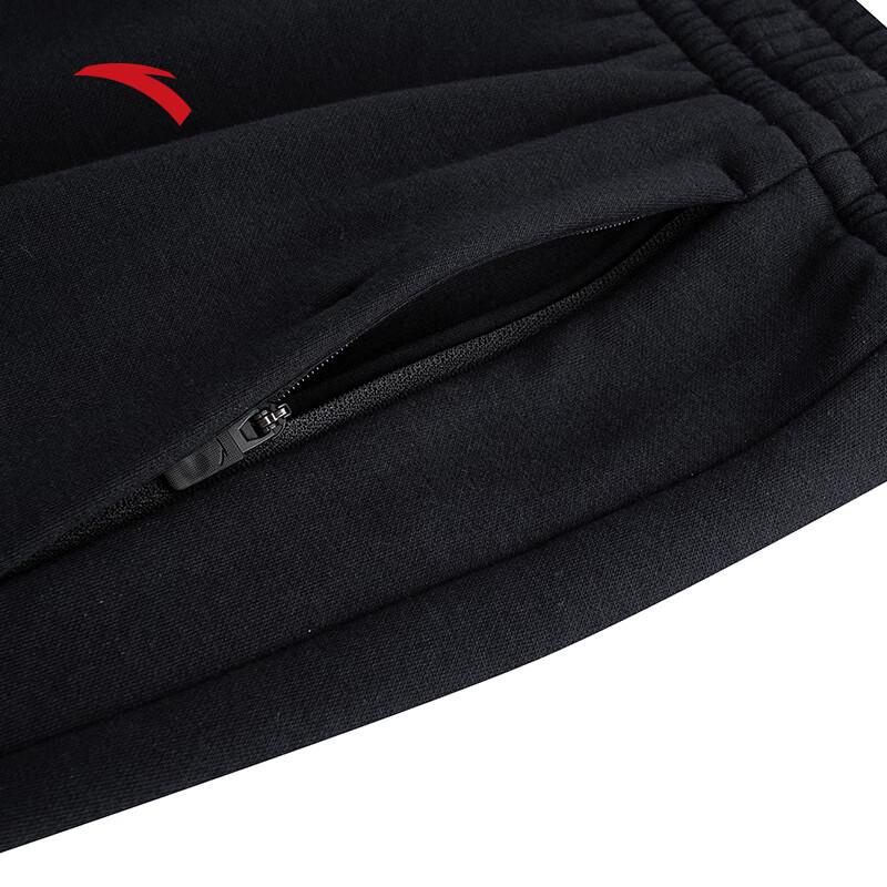 Anta Men's Fleece-Lined Straight Leg Sweatpants
