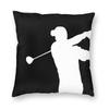 Golf Cool Player Quadratisches Kissenbezug Polyester Leinen Samt Bedruckt Reißverschluss Dekorative Wurfkissenhülle Zimmerkissenbezug