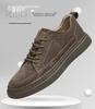 Plus Size Men's Skate Shoes, Size 47, Pigskin Top Layer, British Style, Thick Sole, Youth Casual Fashion Sneakers