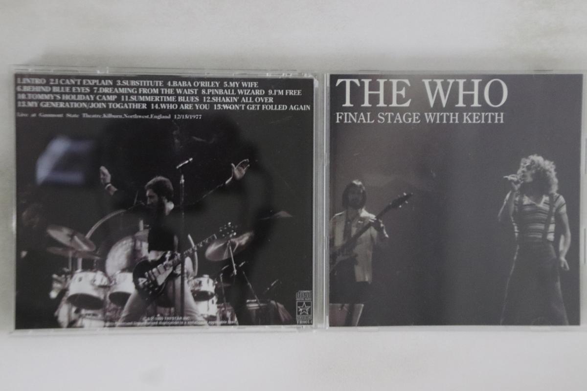 

CD WHO - Final Stage With Keith TR014 UNKNOWN Non Japan Rock Used