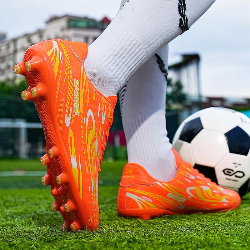 Football Shoes AG Long Nails Broken Nails Boys and Girls Teenagers Students Professional Game Training Sports Shoes