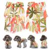 Hawaii Style Pet Shirt Breathable Soft Hawaiian Print Dog T Shirt for Dogs and Cats