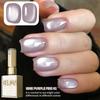 2025 Trendy Nine Purple Li Fire Cat's Eye Gel Polish with Ice-Through Purple Glass Beads