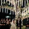 50cm Solar Led Light Outdoor Meteor Shower Rain Lights 8 Tubes Meteor Shower Rain Fairy String Lights Garden Christmas Decor