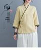 Women's 2025 Spring/Summer Zen-Inspired Retro Tang Suit Hanfu for Tea Ceremony and Meditation