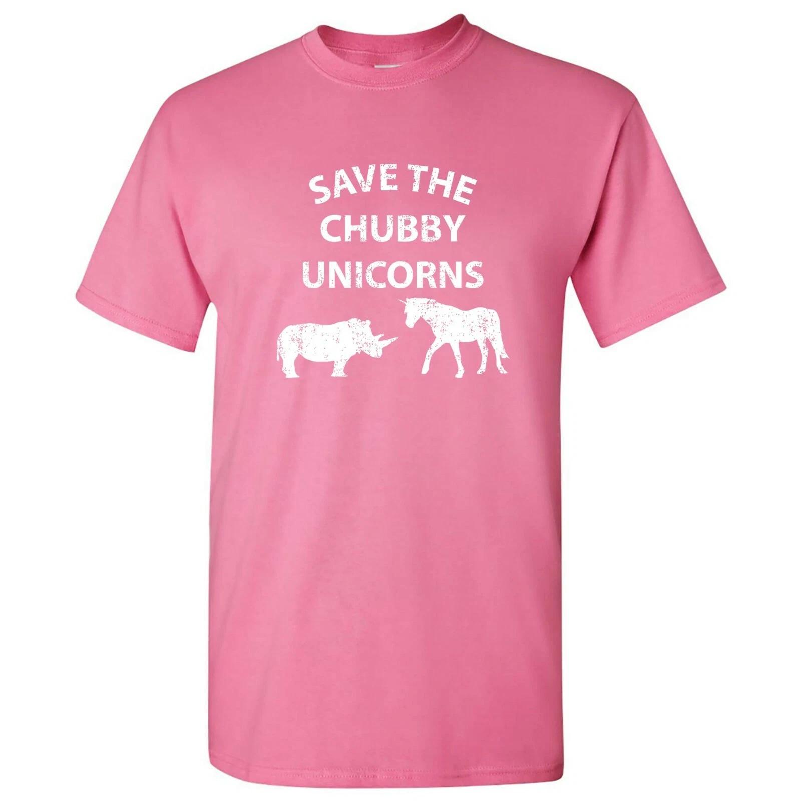 

Save The Chubby Unicorns T-Shirt Basic Cotton 3XL