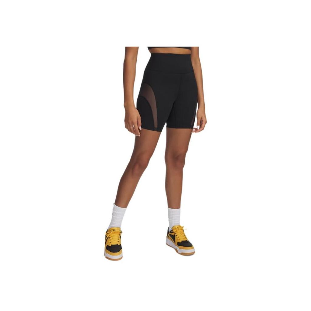 Under Armour Meridian Mesh Comfortable Fashionable Simple Casual Shorts Women Shorts Black 6000340-001