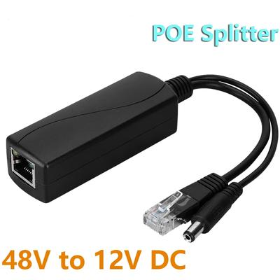 48V To 12V POE Connectors Adapter Cable Splitter Injector Power Supply for Huawei for Hikvision
