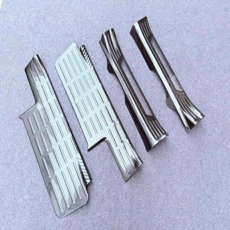 For Toyota Grand Highlander 2024 2025 inner Stainless Steel Door Sill Scuff Plate Door Welcome Pedal Threshold Bar Cover sticker
