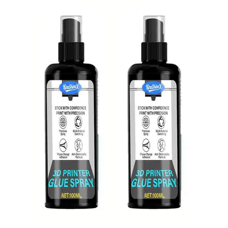 100/200ml Strong 3D Printer Adhesive Spray Suitable for PLA, ABS, PETG, TPU Filaments - Reduces Warping, Enhances Bed Adhesion
