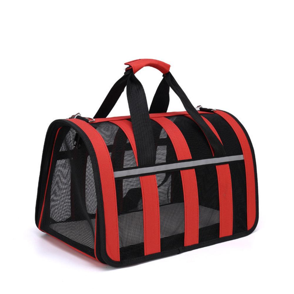 Dog Carrier Bag Soft Side Backpack Cat Pet Carriers Dog Travel Bags Breathable Cat Outing Bag Shoulder Bag