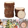 10 Stück Holzscheitscheiben, 3–10 cm, DIY-Kreis, runde Holzscheiben, Bastelarbeiten für Hochzeit, Weihnachten, Party, Kunstdekoration