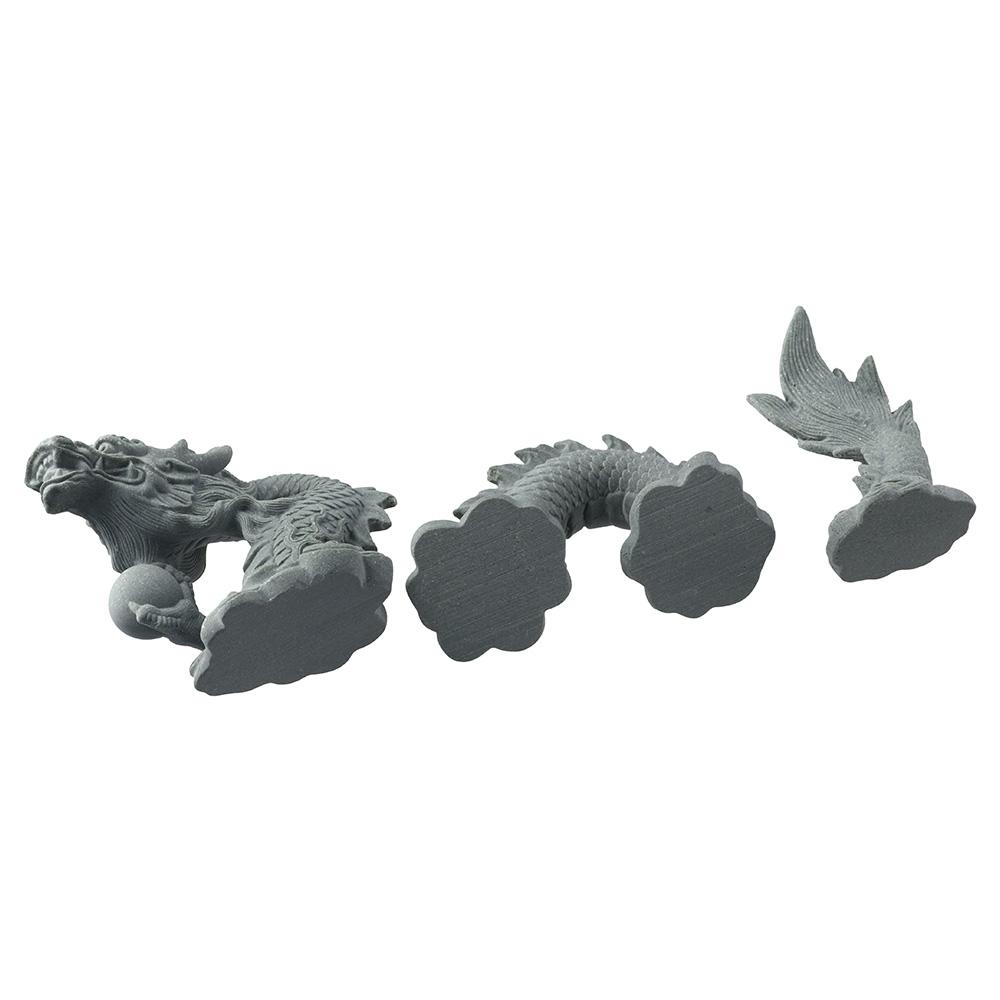 Three-Section Hiding Rock Artificial Landscape Design Fish Tanks Chinese Dragon Statue  Fish Bowl