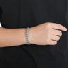 12mm Flip Buckle Double Row Full Diamond Trendy Brand Men's Personalized Hip Hop Cuban Bracelet Zircon