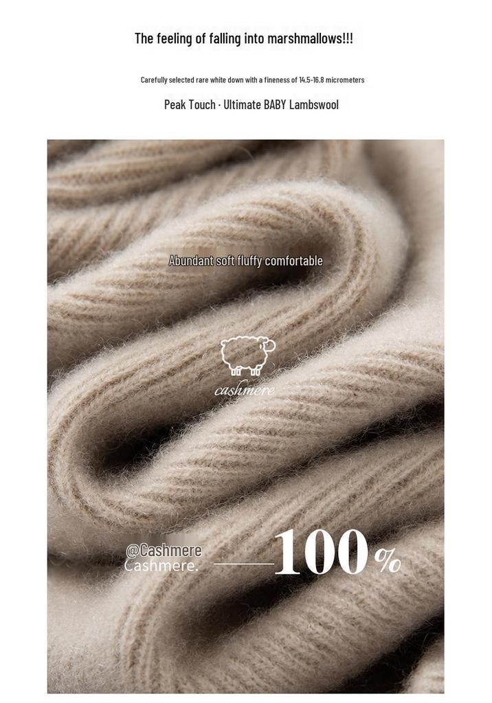 Women's Slim Fit High-Neck Pure Cashmere Sweater, Perfect for Autumn/Winter, Flattering Base Layer Knitwear by Consinee.