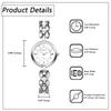 Waterproof Pearl Watch with Roman Analog Stylish Bangle Bracelet Fashion Watch for Women Perfect for or as a Gift for Her Cute, Women's Numerals,