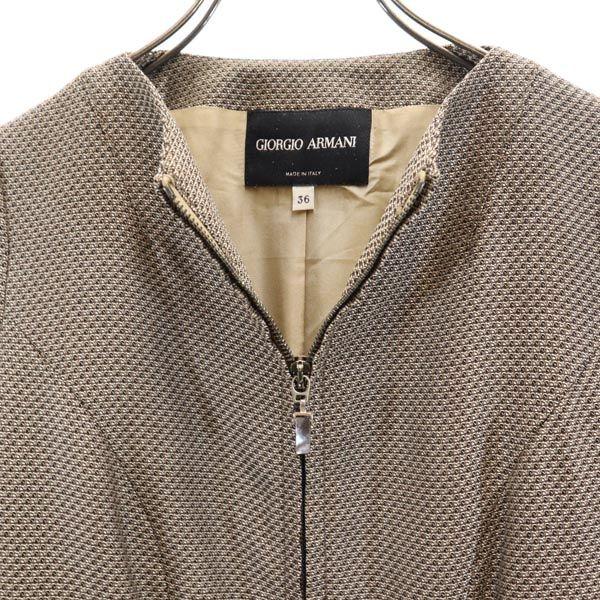 Giorgio Armani İtalya'da Üretildi Renksiz Ceket 36 Kahverengi Kadın Kullanılmış