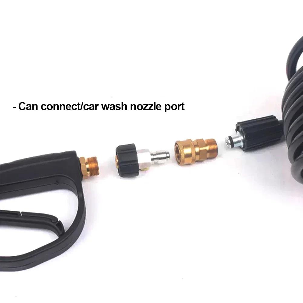 2Pcs Pressure Washer Adapter Kit Universal M22 14mm / 15mm Female Swivel to Quick Connect 3/8'' or 1/4" Release Set Nozzle