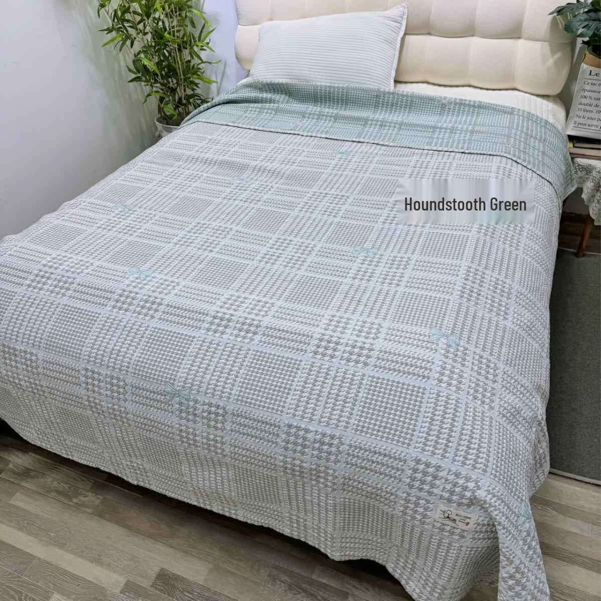 Korean Blogger-Style Cotton Gauze Cartoon Duvet Cover - Soft & Comfortable Four-Layer Pure Cotton Bed Sheet Pillowcase 78*52cm (Pair)