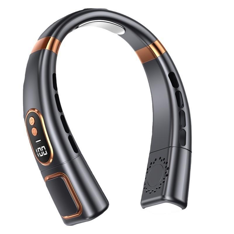 Portable Hanging Neck Fan Silent Bladeless Cooling Mini Air Conditioner Blue Black White Pink