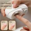 2 In 1 Electric Nail Clipper and Polisher Rechargeable Nail Trimmer