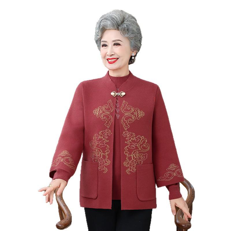 Elegantes festliches rotes Mantelkleid für eine Herbsthochzeit - Perfekt für Frauen mittleren Alters und ältere Frauen, Brautmutter oder Bräutigammutter.