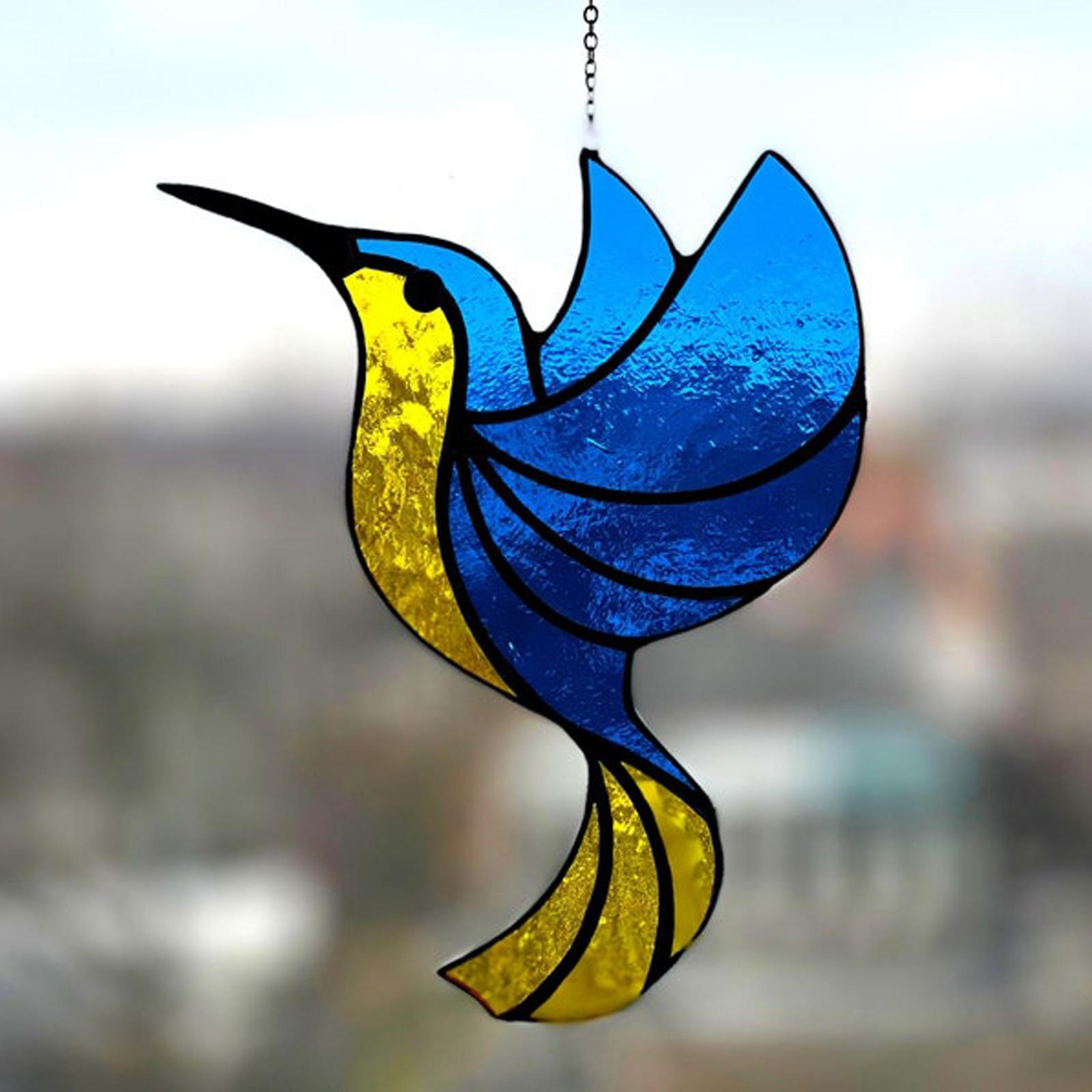 

Витражи Колибри Ловцы Солнца Красочный Декор Колибри Подвесное ОкноДомашний Декор D