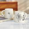Cute Cartoon Panda Ceramic Mug Japanese Creative Animal Coffee Cup Water Cup Home Office Afternoon Tea Milk Cup Drink Gift