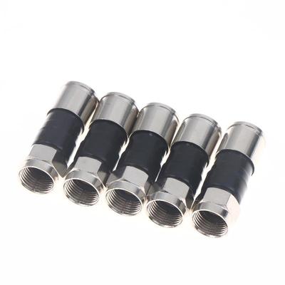5/10/20 Stück Wasserdichte Gerade Antennenkabel-Adapter RG6 F-Typ Koaxial-Kompressionsstecker für Satelliten- und Kabelfernsehen