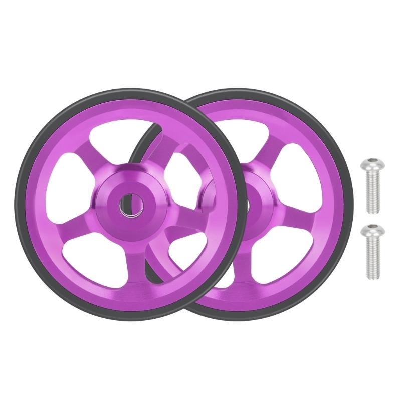 1 paio Moda Ruota Portatili Ausiliari Ruota Biciclette Cuscinetto Ruota Facile Adatta per Varie Occasioni