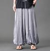 2026 Summer Plus Size Lantern Pants Chinese Style Pleated Skirt Pants Hanfu Matching Casual Loose Wide Leg Pants Daily Outfit
